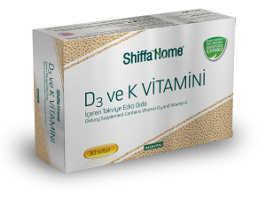 D3 ve K2 Vitamini 1300 mg Softjel