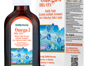 Omega-3 EPA+DHA Balık Yağı Şeftali Aromalı