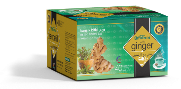 Zencefilli Karışık Bitki Çayı 40 Adet