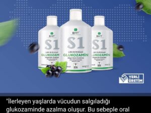 S1 Glukozamin™, Bitkisel Glukozamin ve Akgünlük Ekstresi Sıvı Takviye Edici Gıda 50 Gün Vegan 500ml